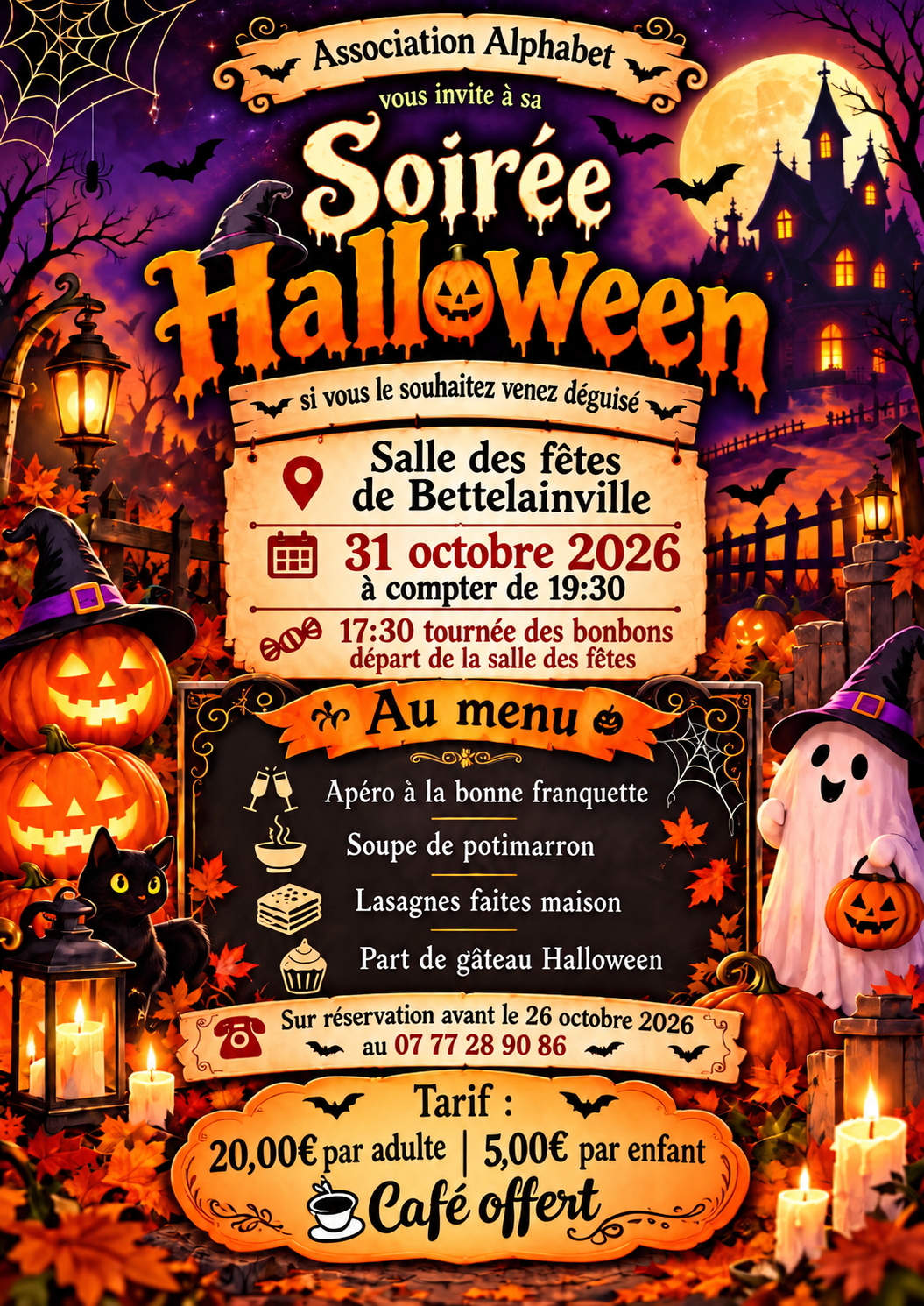 Affiche de l'actualité « Soirée Halloween à Bettelainville »